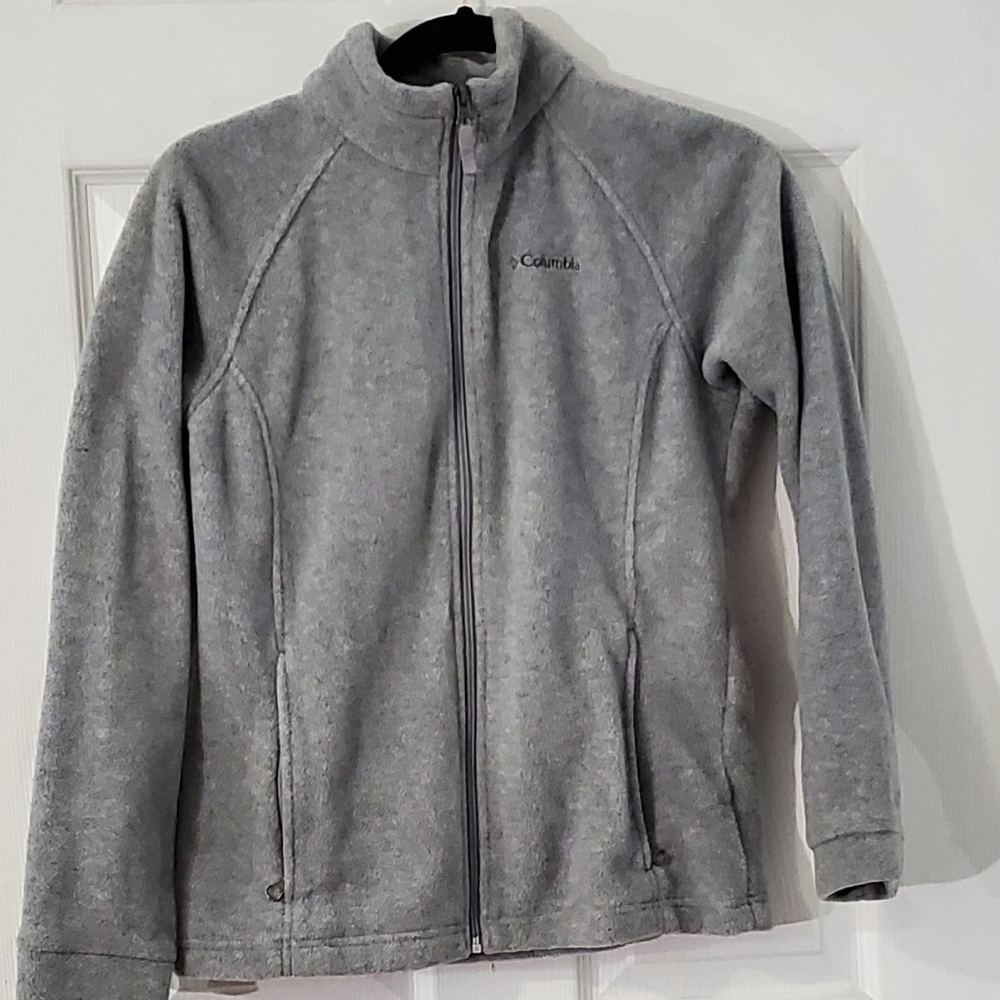Columbia Gray Fleece Zip-Up